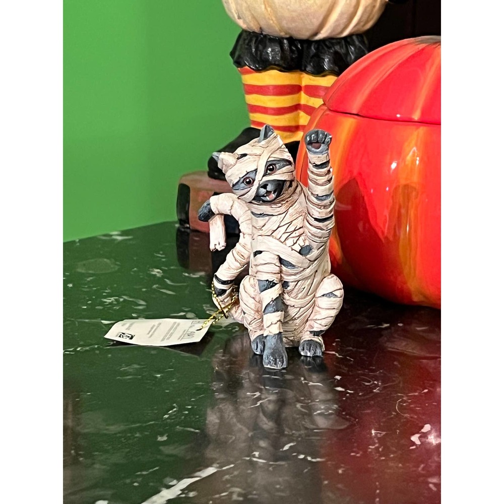 Mummy Cat Blake Jensen's All Meow-llows Eve Meow-my Cat Halloween Decoration